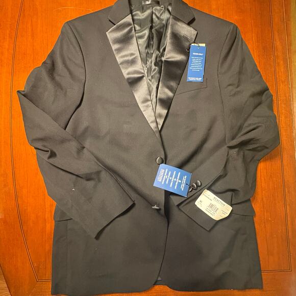 Kenneth Cole Reaction Black Jacket NWT Size 44L - Picture 1 of 4